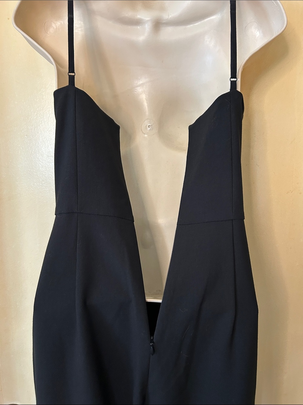 French Connection Black Wide-Leg Spaghetti Strap Jumpsuit size XS - Picture 8 of 10